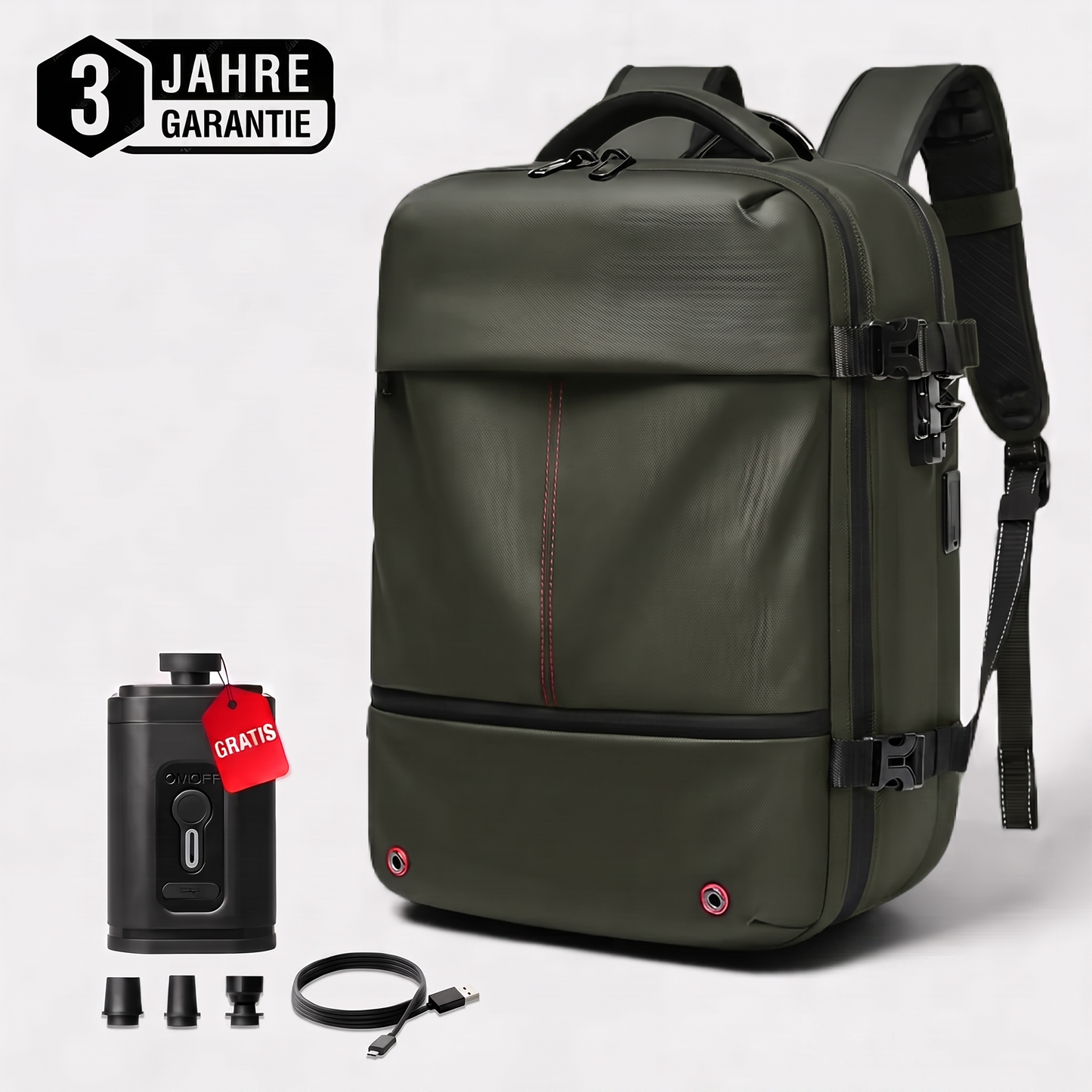 Bis zu 50% mehr Platz mit dem PACKORO Rucksack
