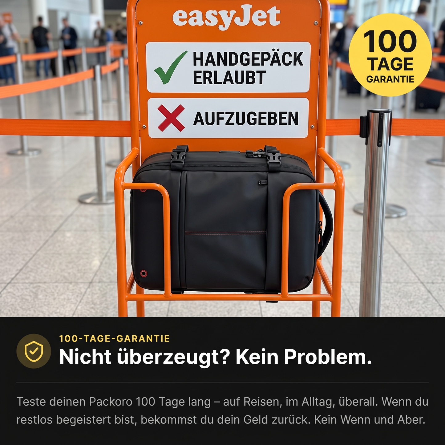 Bis zu 50% mehr Platz mit dem PACKORO Rucksack
